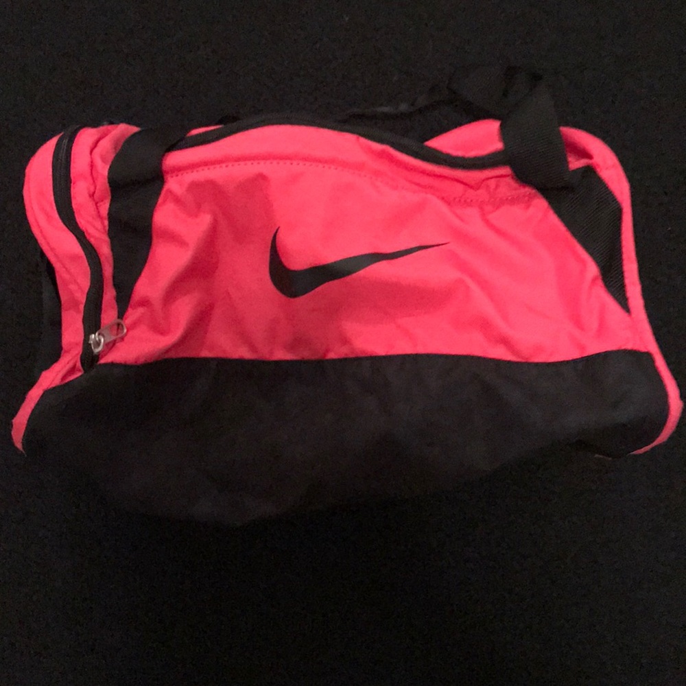 Pink and Black NIKE Duffle Bag